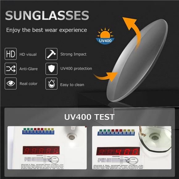 AEVOGUE Sunglasses For Women Oversized Rimless main image 5